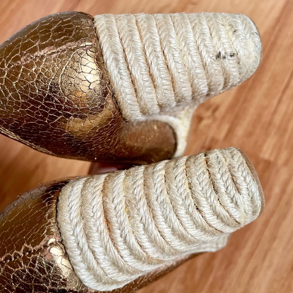 COACH METALLIC ESPADRILLE BRONZE LEATHER - Picture 11 of 11